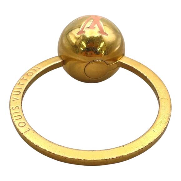 LOUIS VUITTON  Sphere Key Ring Ballerine GD Pink Key Ring W/Box - Picture 5 of 14